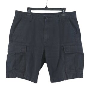 Levis Chino Cargo Dark Wash Black Canvas Shorts Mens 36